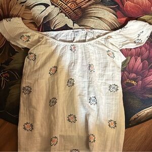 Sonoma White Floral Kids Casual Dress